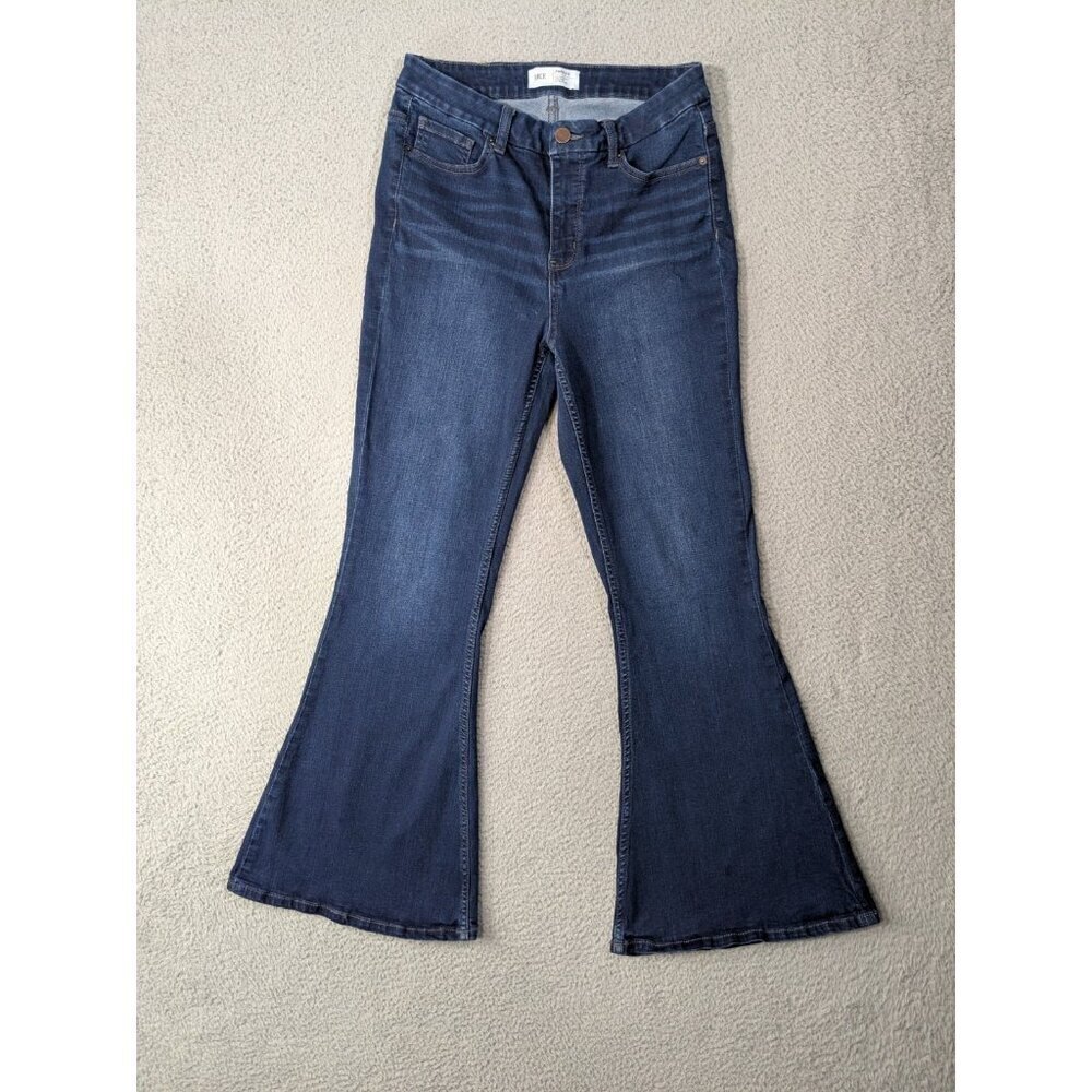 BKE Parker Super Flare Jeans Womens 27 x 29.5 (Meas 29x28) Universal Fit Blue